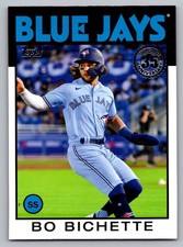 2021 Topps Update #86B-16 Bo Bichette 1986 Topps 35th Anniversary Blue Jays
