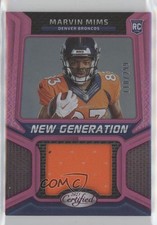 2023 Certified New Generation Jerseys Mirror Pink /299 Marvin Mims #NGJM-14 16wc