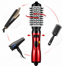 Rotating Hot Air Brush Hair Dryer Volumizer Styler Curler Straightener 3 in 1