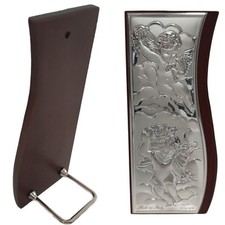 Icona sacra in argento 925 e legno con angeli quadro idea regalo casa bomboniera