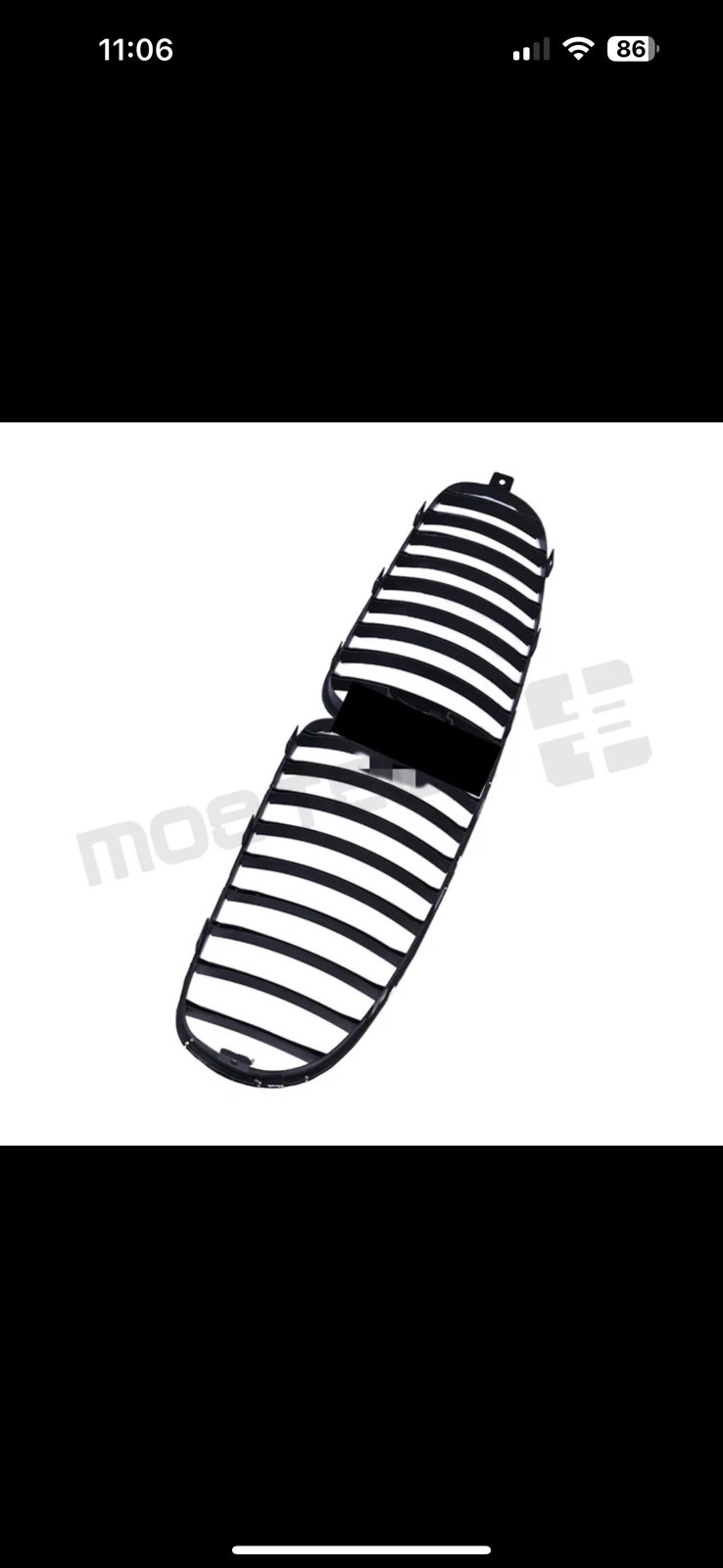 Maserati GranTurismo 2008-2017 Front Front bumper Black P/N 68250900