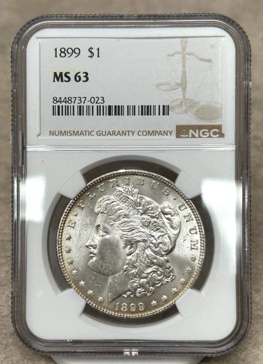 MS 63 Graded 1899 Year Morgan US Dollars (1878-1921) for sale | eBay