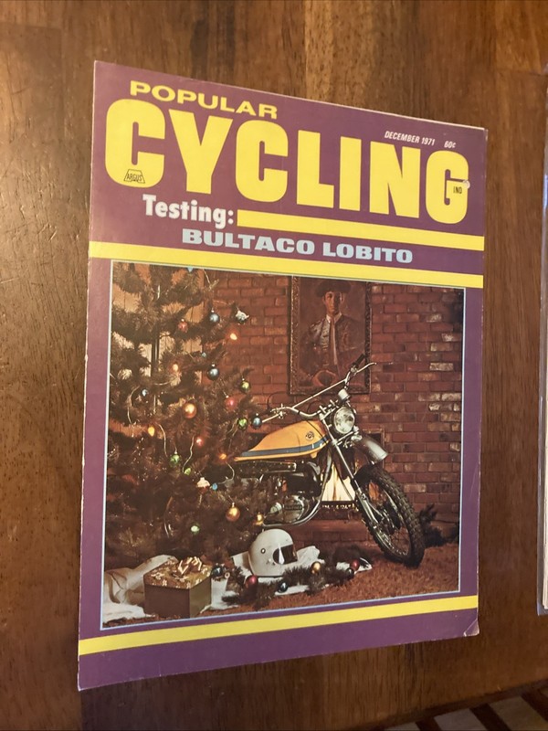 POPULAR CYCLING MAGAZINE-DEC 1971 BULTACO LOBITO Testing