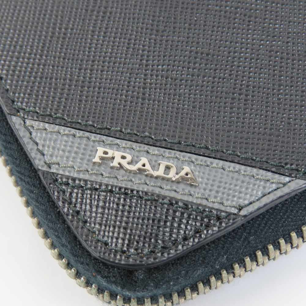 PRADA  Logo Long Wallet Organizer Zip Around long wallet  Safiano leather 101779 thumbnail 7