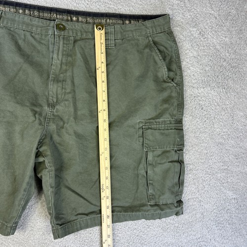 Boy Scouts Of America Cargo Shorts Mens 48 Green Uniform BSA Camping Hiking - Picture 6 of 8