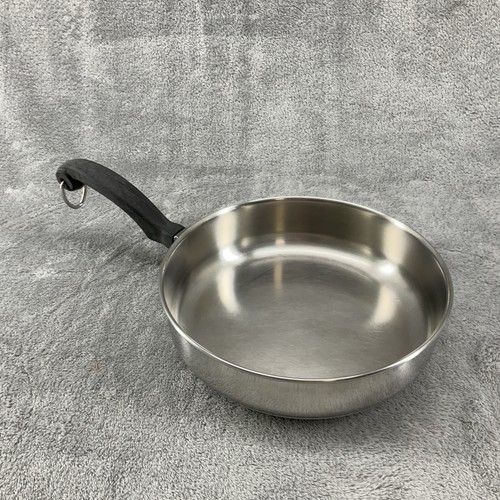 Vintage FarberWare Skillet Frying Pan 7.5 Inch Aluminum Clad Bottom No Lid - Picture 2 of 8