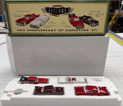 1997 Hot Wheels Legends 40th Anniversary of Signature 57’s 4 Car Set SKU 16452