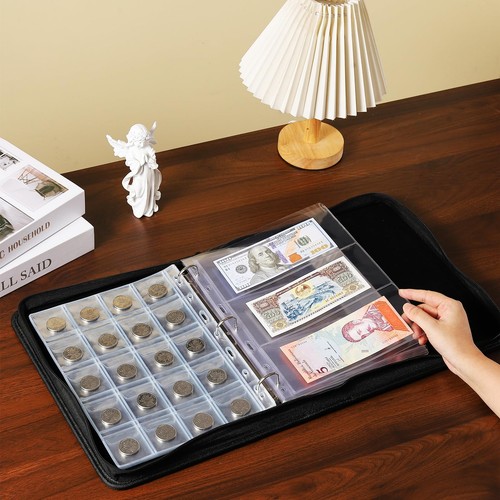 Ettonsun Coin Collection Book Holder for Collectors 220 Large Pockets Coin Co... - Picture 7 of 7