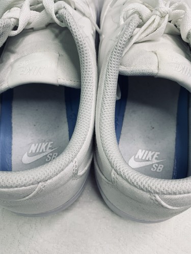 Nike SB Charge Triple White Mens 10 Low Top Skate Sneakers CD6279-100 - Picture 8 of 14
