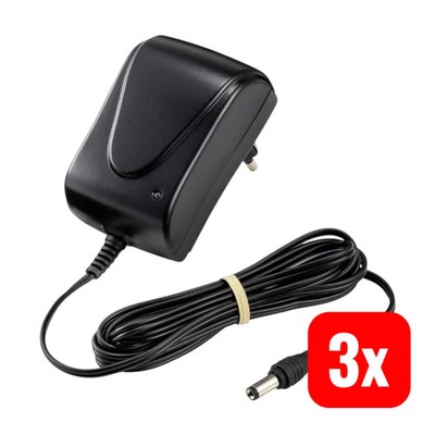Voltcraft FPPS 12-18W2.5-N Steckernetzteil Festspannung 12 V/DC 1.5A 18W 3 STÜCK