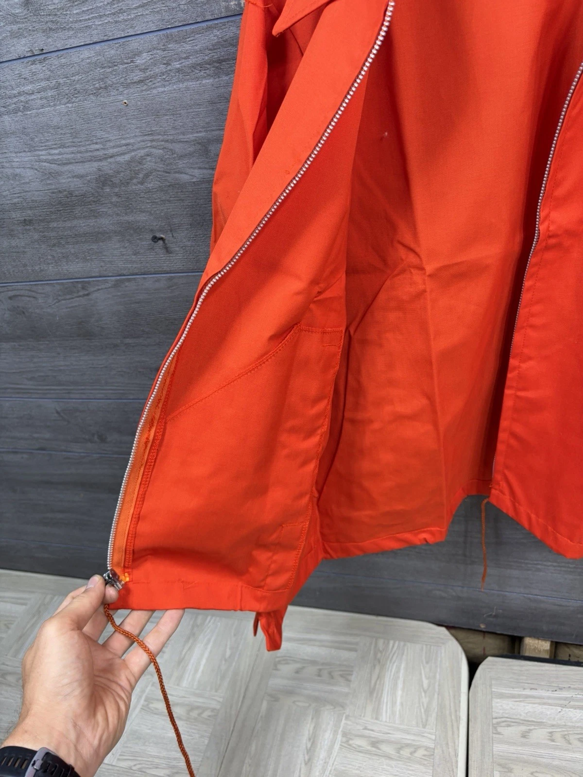 Vintage Swingster USA Made Golden Harvest Farming Jacket Men Medium Orange Ag - product detail image 11