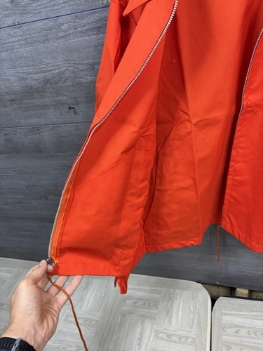 Vintage Swingster USA Made Golden Harvest Farming Jacket Men Medium Orange Ag image 11