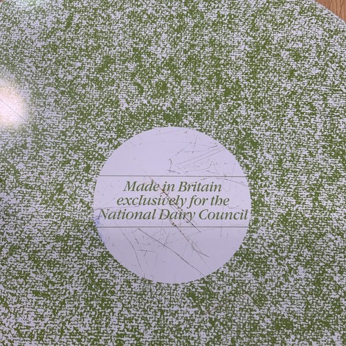 Vintage Tray Fresh Milk National Dirt Council 1980s Retro Round - Foto 5 di 6