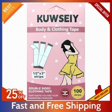 100PCS Transparent Fashion Tape   Double-Sided Clothing  Body Adhesive Strips..