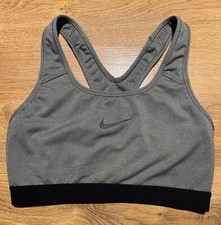 Nike Dri-Fit Grey Gray Women s Sports Bra - Size Medium