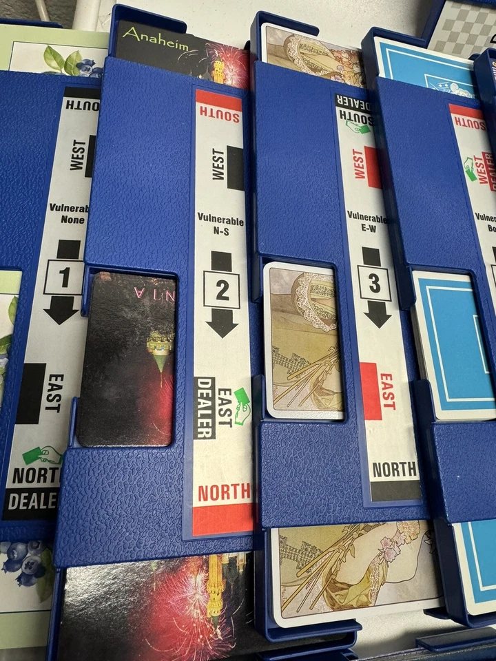 Juego completo de 32 tarjeteros de plástico Baron Barclay de colección azul Foto 2 de 4