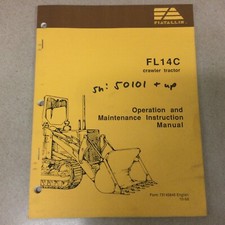 FIAT ALLIS FL 14C FUNZIONAMENTO MANUTENZIONE MANUALE CINGOLATO CINGOLATO CARICATORE