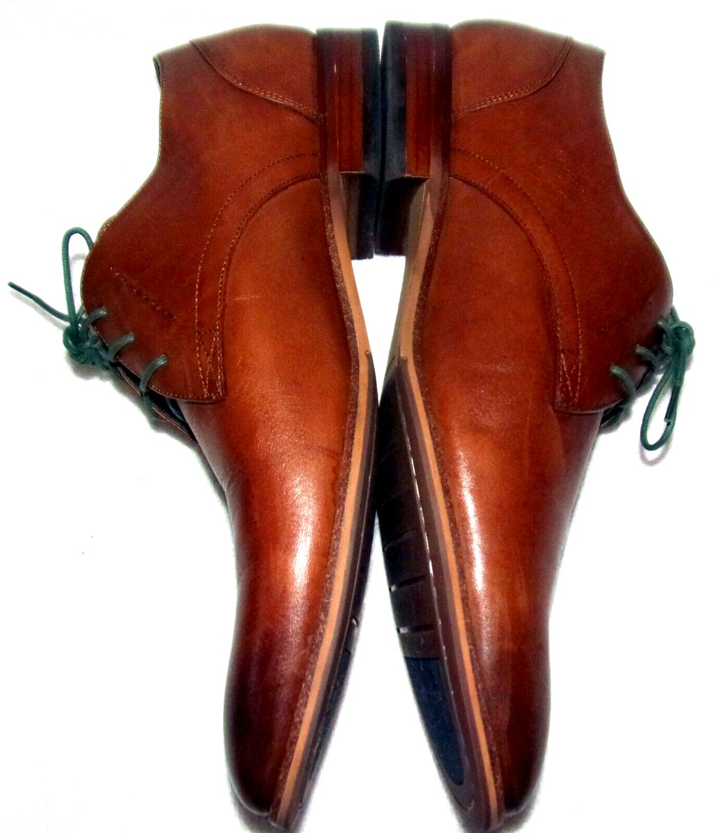 Florsheim Fermo Cognac Leather Plain Toe Men display picture 1