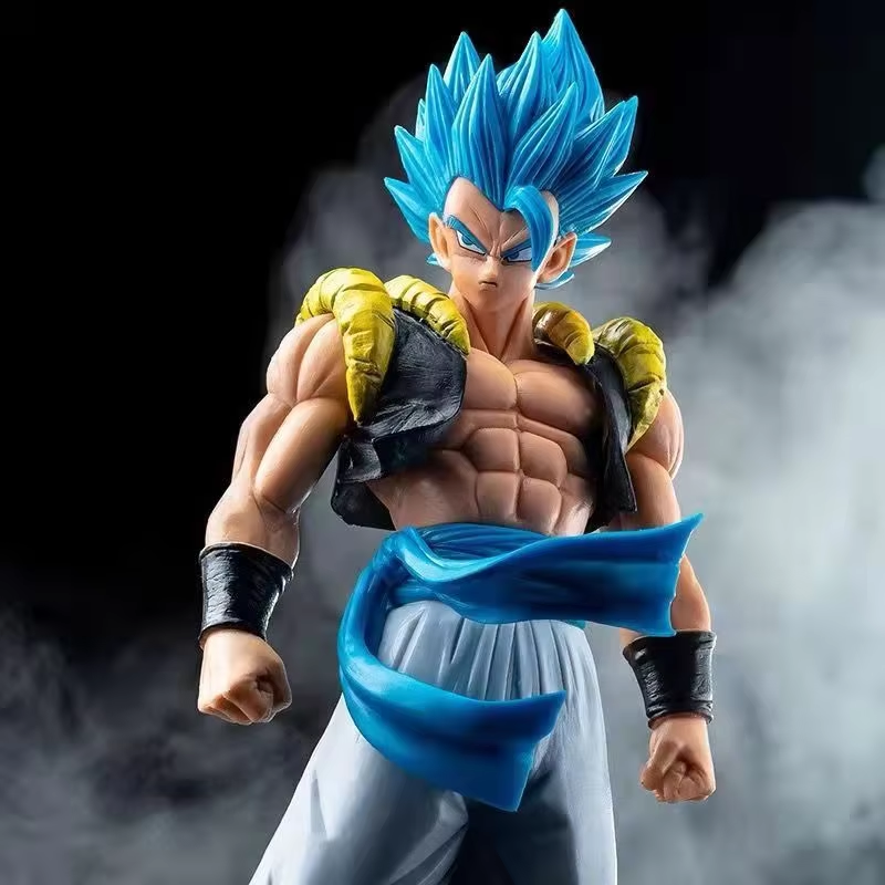 31cm Anime Dragon Ball Z Super Saiyan Blue Gogeta Pvc Statue