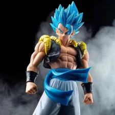 31cm Anime Dragon Ball Z Super Saiyan Blue Gogeta Pvc Statue Action Figure