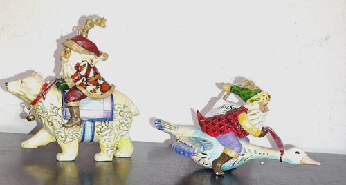Jim Shore Standing, Hanging Ornaments, Polar Bear & Goose, Christmas Deco NEW - Picture 6 of 7