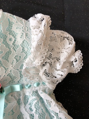 Vestido De Colección EE. UU. Kalula Niños Blanco Transparente Encaje Sobre Azul Niñas Talla 3T Floral Rosa - Imagen 9 de 12