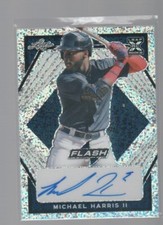 MICHAEL HARRIS II 2021 LEAF FLASH AUTO ROOKIE CARD #BA-MH1 /99