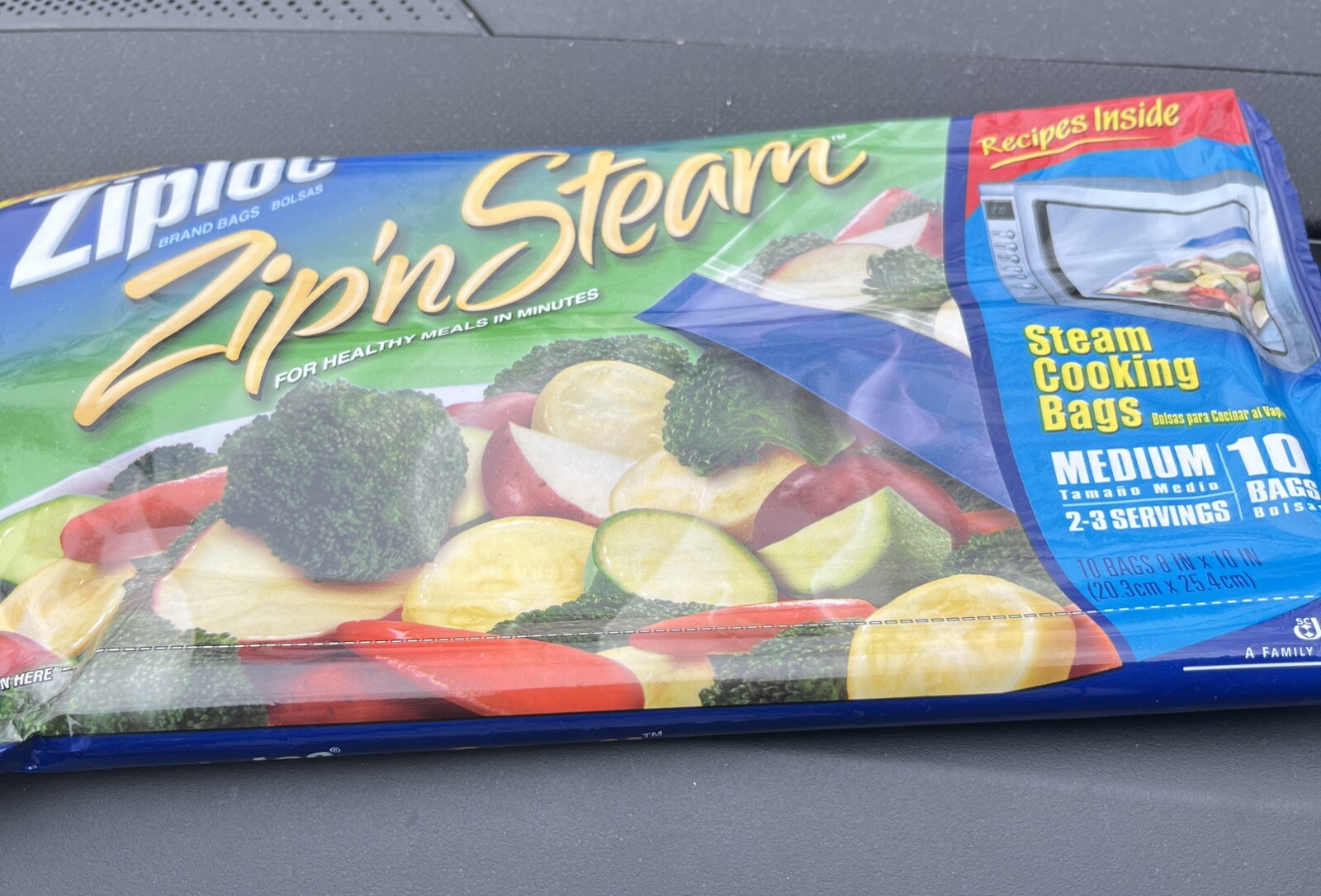 Ziploc Zip N Steam Medium Cooking Bags 1 Pack of 10 NEW 25700956891