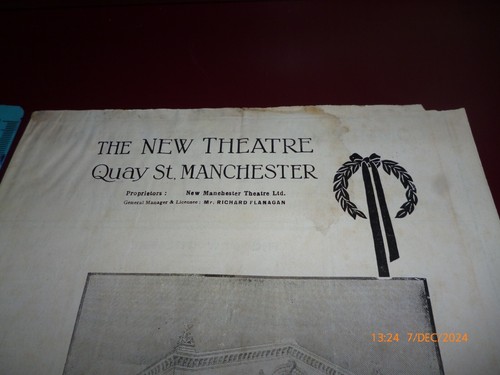 ÓRDENES SELLADAS GRAN OBRA NAVAL/PATRIÓTICA 1914 NUEVO PROGRAMA TEATRO MANCHESTER - Imagen 5 de 6