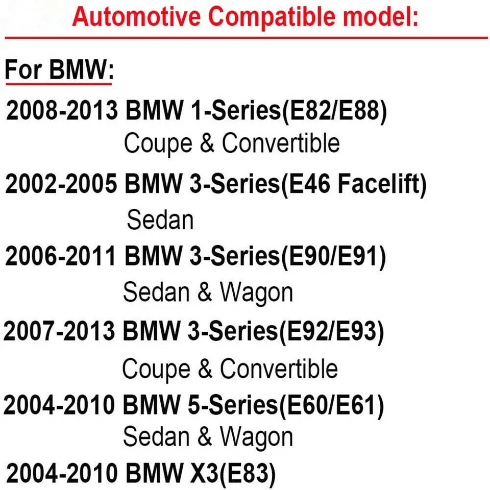 2X Repuesto de luz de señal de giro LED de humo para BMW 525i 528xi 530xi Foto 4 de 4