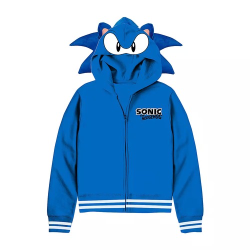 Nuevo Niños Sonic The Hedgehog con Cremallera Sudadera 4/5 6/7 8 10/12 14/16