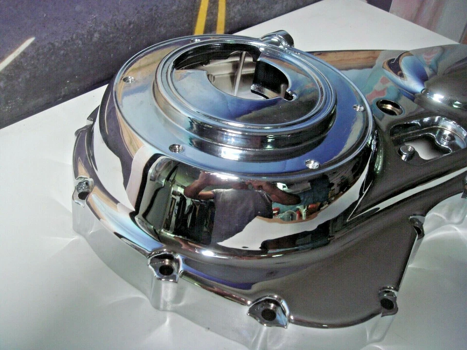 Harley XL Primary Cover Chrome Outer Sportster '06 Up V-Twin 25460-06 43-0285 X5 - Image 2 of 4