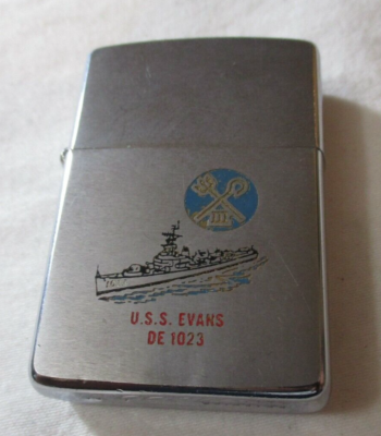 USS Evans DE-1023 US Navy Destroyer 1966 Zippo Lighter with Box | eBay