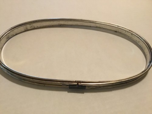 1 VINTAGE OVAL METAL CORK LINED EMBROIDERY HOOP! 5” X 9" - Picture 4 of 4