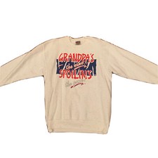 Vintage 80s 90s Oneita Grandpa s The Name Sweater Funny EUC Size Large