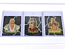 Lot of 3 1999 WCW Stickers Goldberg Hulk Hogan Ric Flair Wrestling Rare