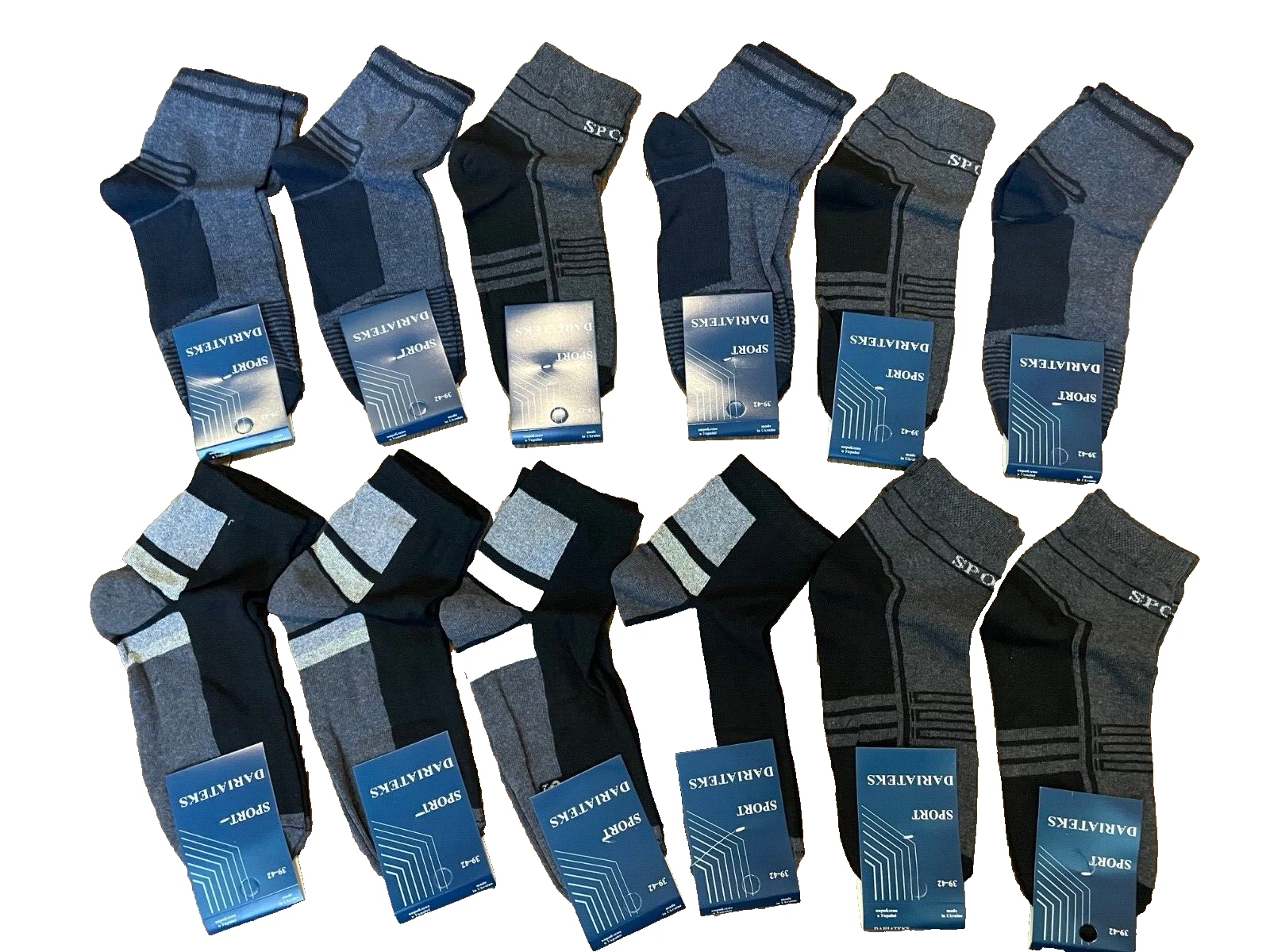 socks men 12 pairs cotton