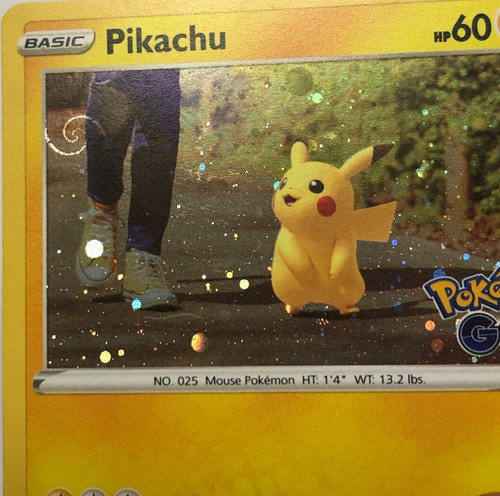 Pikachu HP60 2022 *Pokemon Go* Collectible Trading Card No. 027