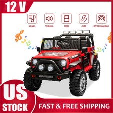 12V Kids Ride On Car 2 Seater Electric Vehicle Toy Jeep w/Remote Control Gifts