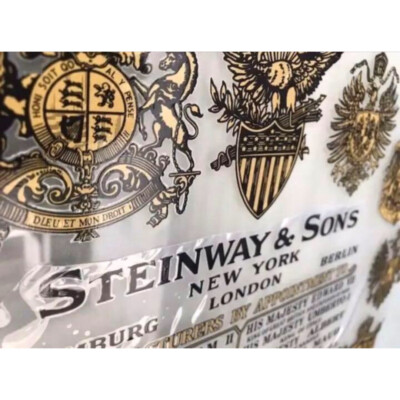スタインウェイ サウンドボード 響板 デカール ステッカー Steinway B Steinway Decal Sticker 2 sheets Approx. 25cm | eBay