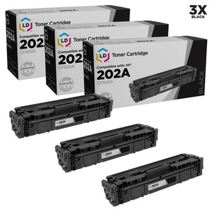 LD compatible HP 202A/CF500A Tóner Negro 3-pack para uso en M254dw y M281dw  | eBay