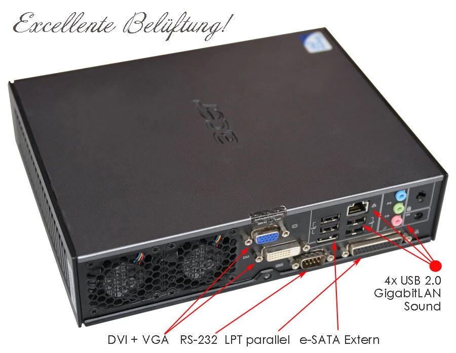 Mini Computer Acer Veriton L480G 64-BIT For Windows 7 10 RS-232 Lpt Parallel V70 - Image 3 of 4