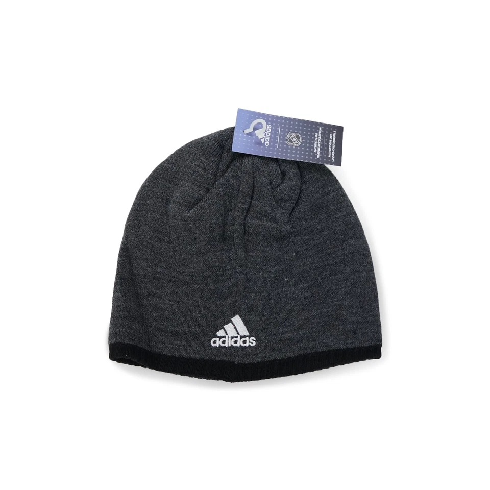 New Jersey Devils NHL Adidas Team Logo Unisex Adult Beanie Hat - Image 2 of 3