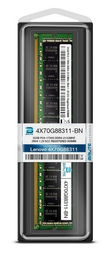 4X70G88311 - LENOVO Compatible 32GB PC4-17000 DDR4-2133Mhz 2Rx4 1.2v ECC RDIMM - Picture 3 of 3