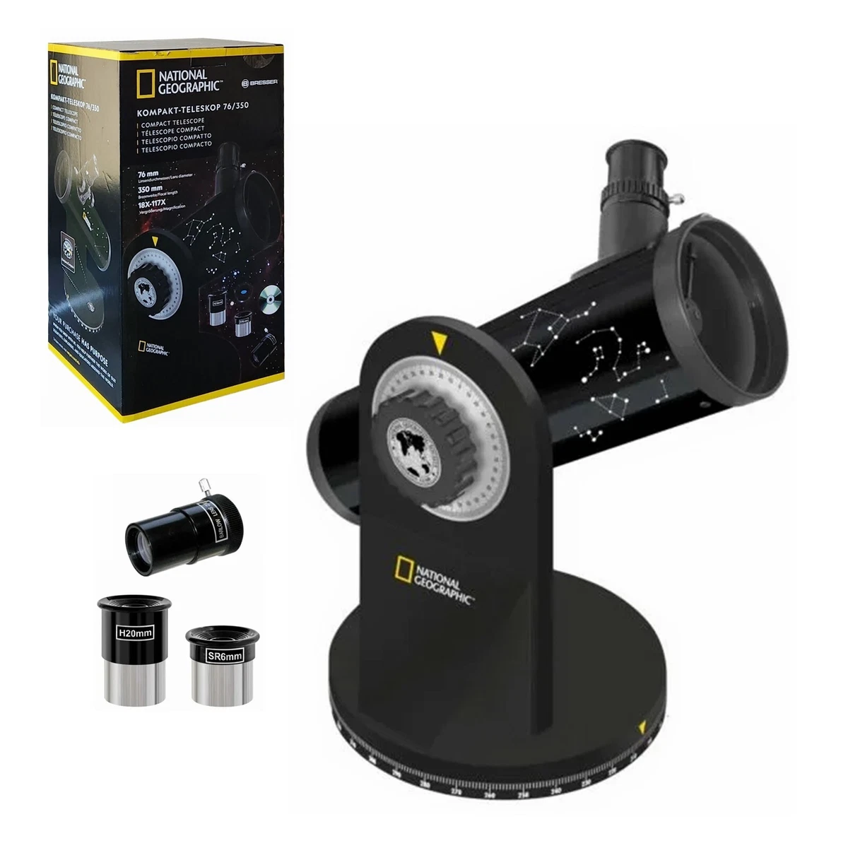 National Geographic 76 350 Compact Telescope With Table Top Stand