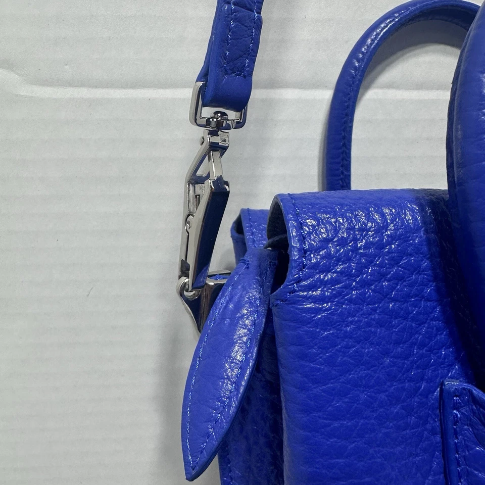Bolso Bandolera Ermanno Scervino Mini Maggie Colección En Azul Foto 3 de 4