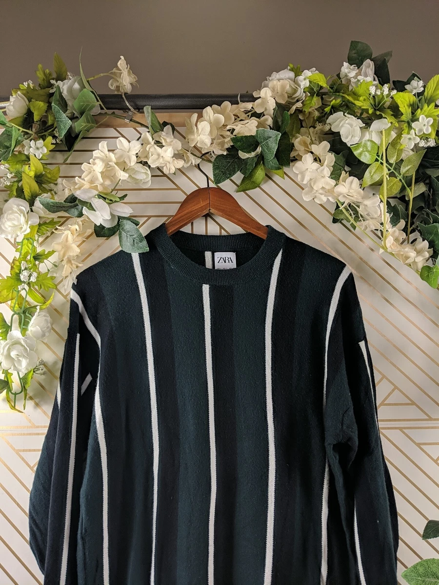 green striped sweater zara