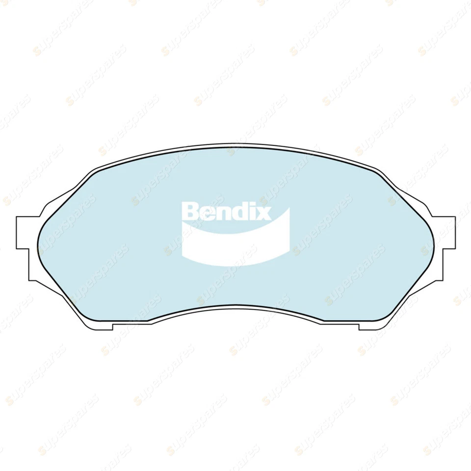 Bendix GCT Brake Pads Shoes Set for Ford Laser KN KNIII KQ 1.6 i 1.8 i FWD - image 2 of 3