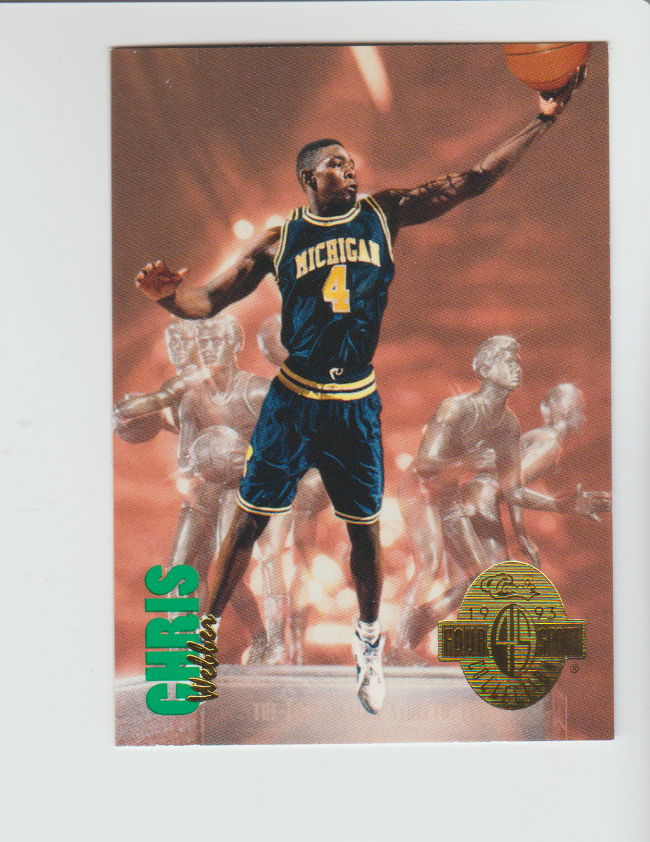 1993 Classic Four Sport #311 Chris Webber rookie card, Michigan