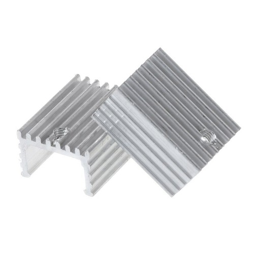 TO-220 Aluminum Sheet Heatsink Transistor Heat Sink Cooler Radiator 10PCS/Set - Afbeelding 3 van 8